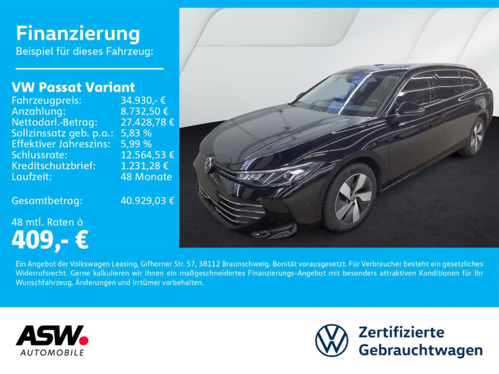 Volkswagen Passat Business DSG Variant 2.0 TDI