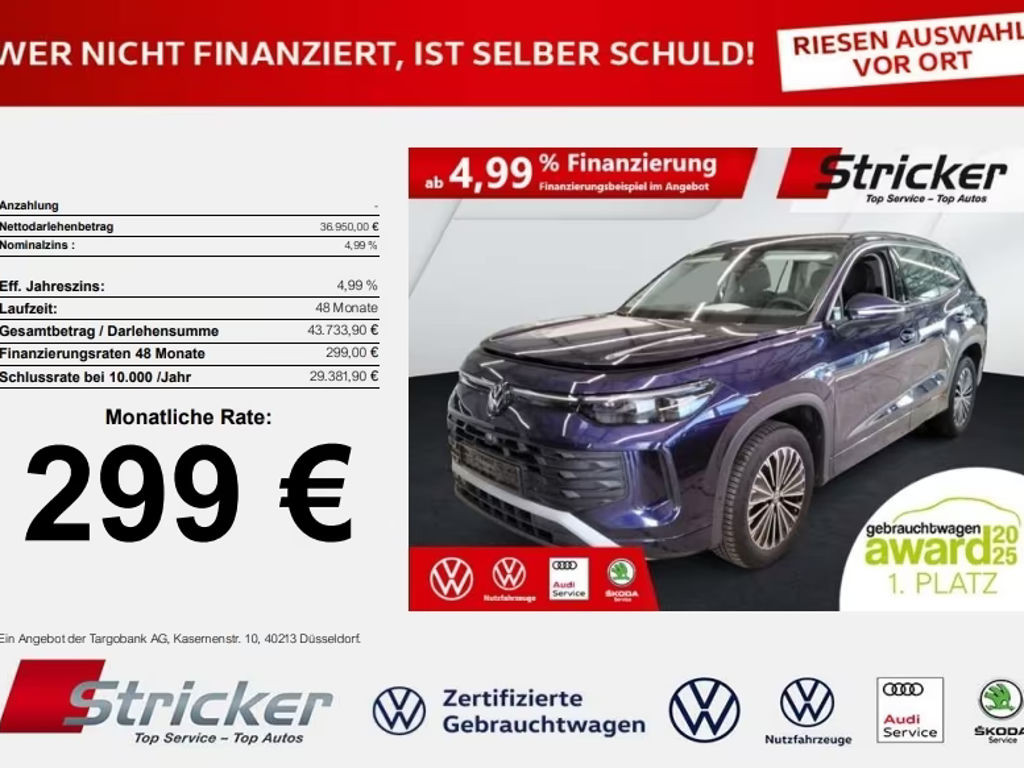 Volkswagen Tayron DSG Life 2.0 TDI
