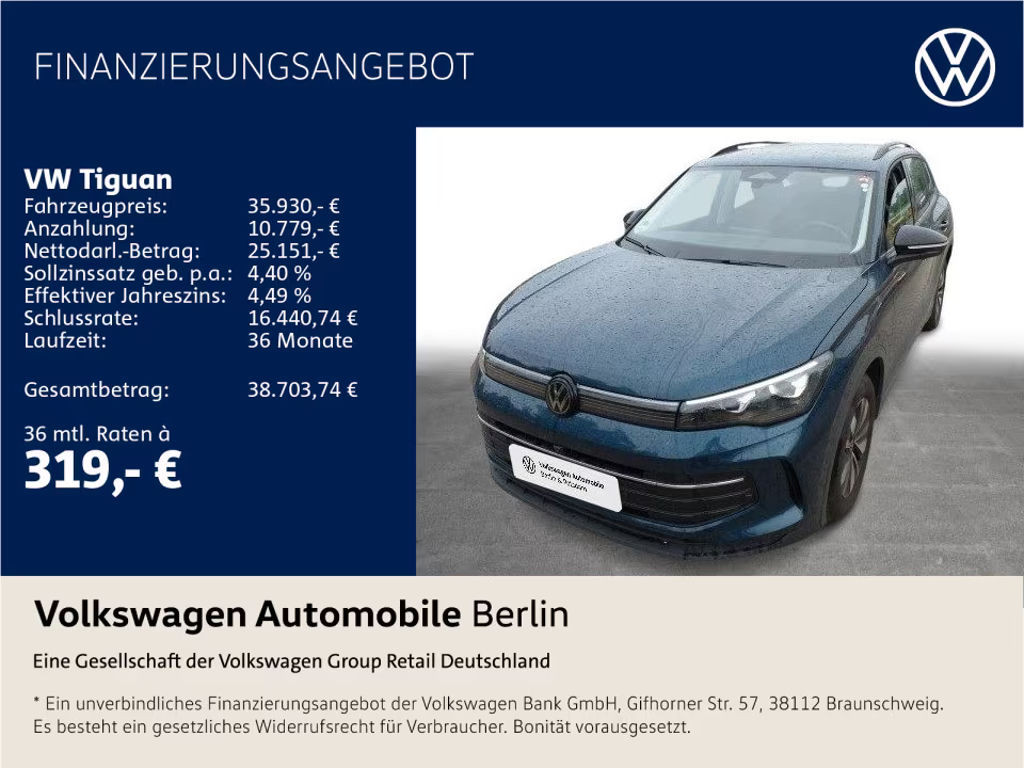 Volkswagen Tiguan DSG 1.5 TSI