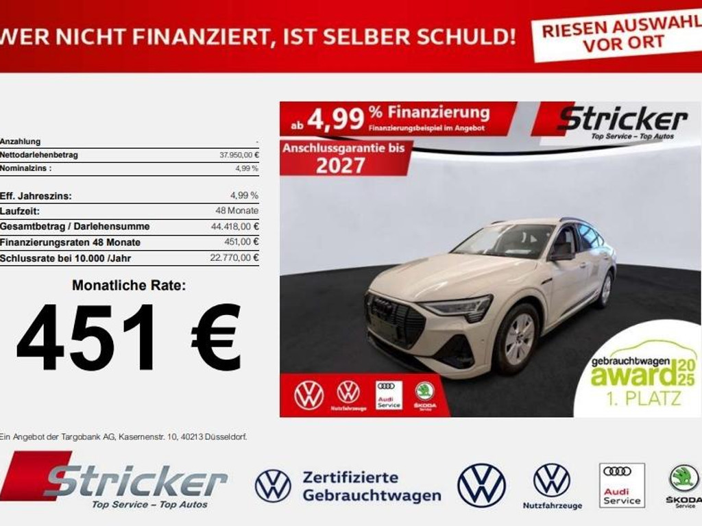 Audi e-tron Sportback Quattro S-Line 55