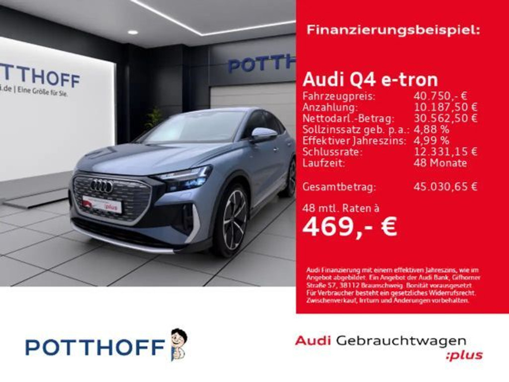 Audi Q4 e-tron Sportback Quattro S-Line 50