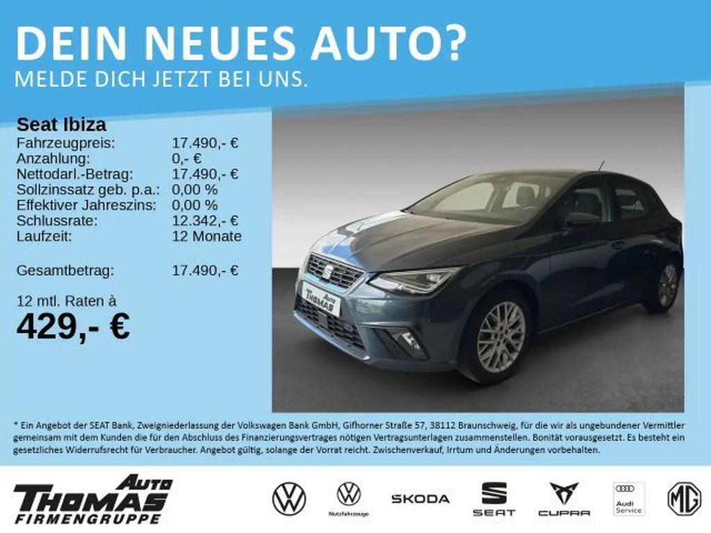 Seat Ibiza FR-lijn 1.0 TSI