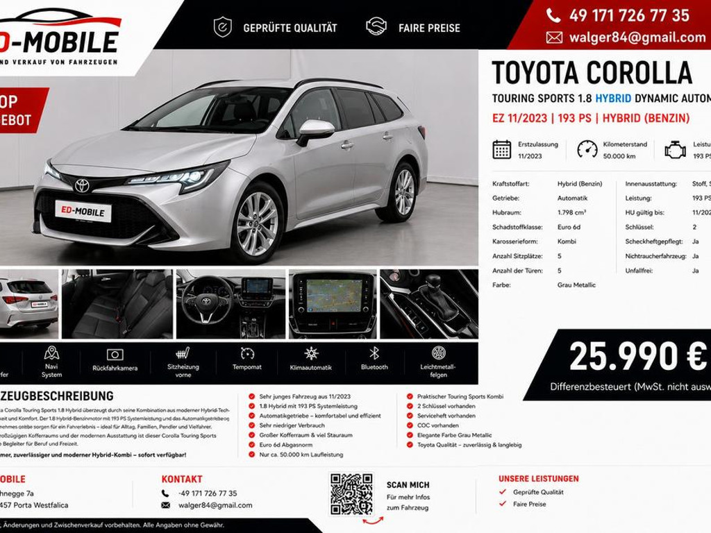 Toyota Corolla Team D Touring Hybride