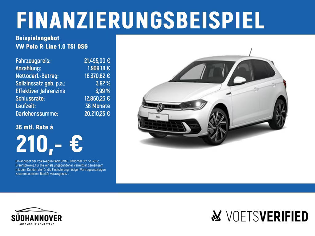 Volkswagen Polo DSG R-Line 1.0 TSI