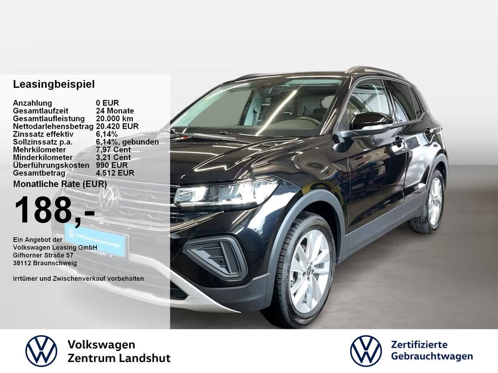 Volkswagen T-Cross Life 1.0 TSI