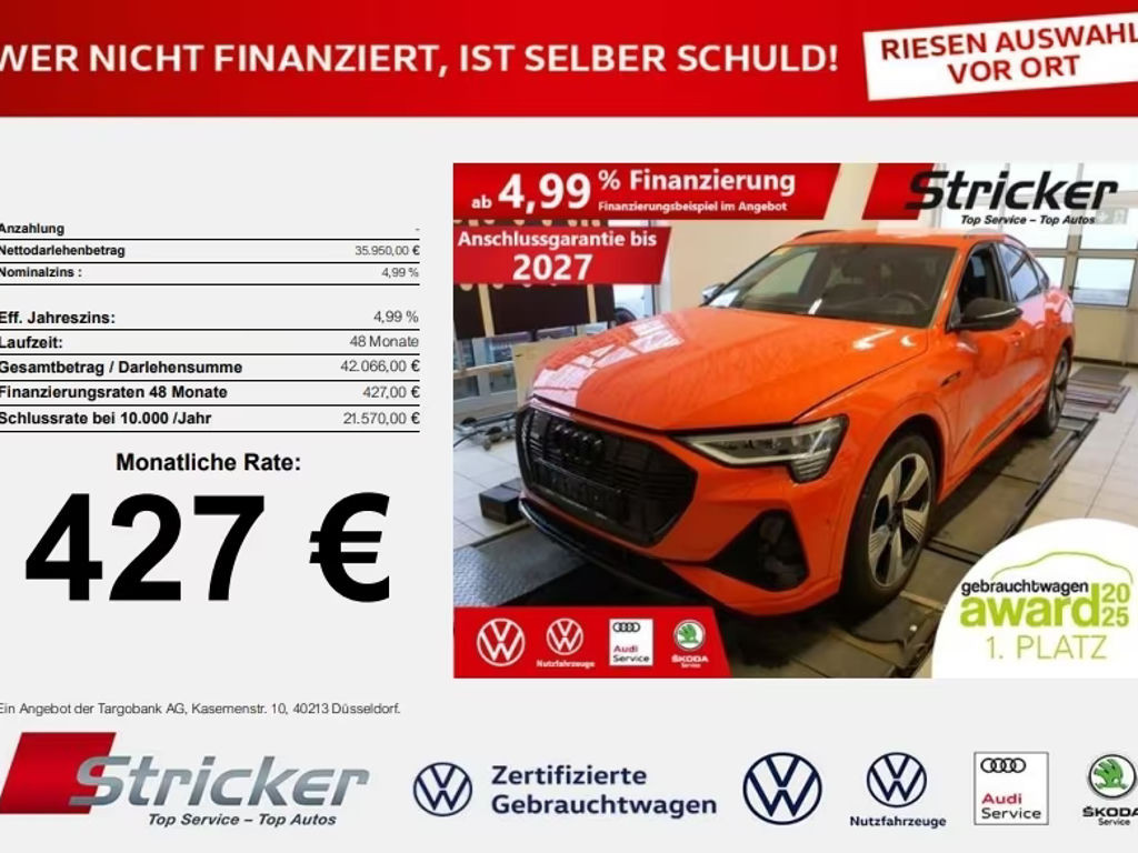 Audi e-tron Sportback Quattro S-Line 55