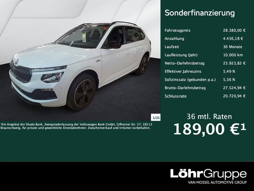 Skoda Kamiq Monte Carlo 1.5 TSI