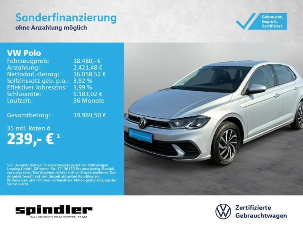 Volkswagen Polo DSG Life 1.0 TSI