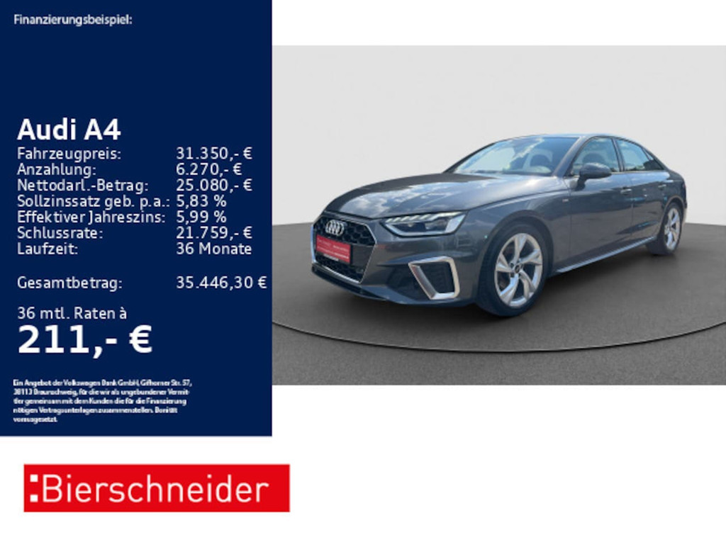 Audi A4 Sedan S-Line S-Tronic 35 TFSI