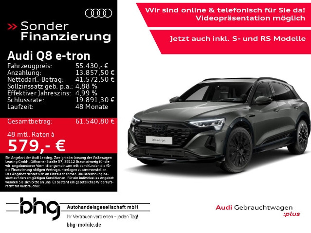 Audi Q8 e-tron Quattro 55