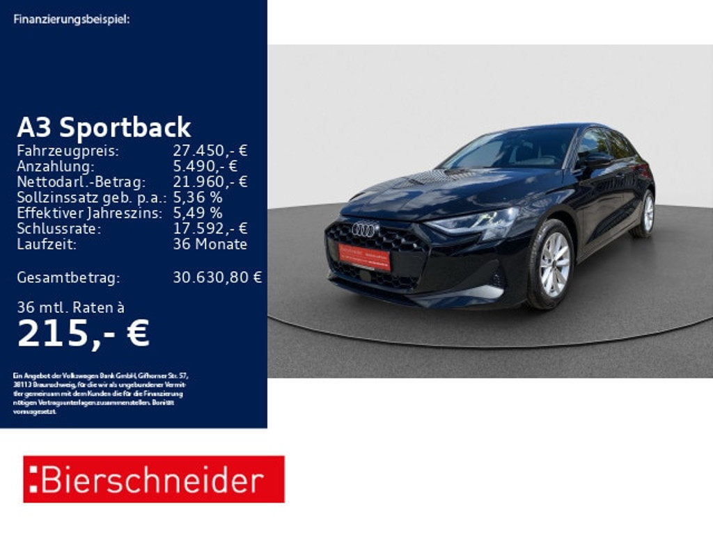 Audi A3 Sportback 30 TFSI