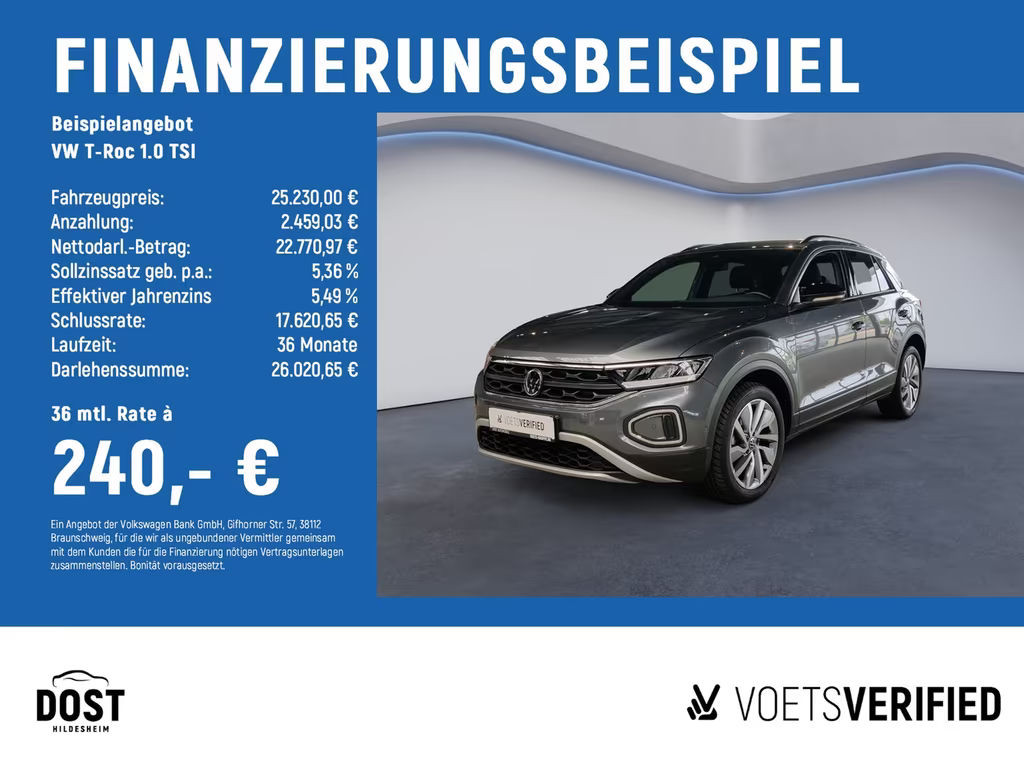 Volkswagen T-Roc Life 1.0 TSI