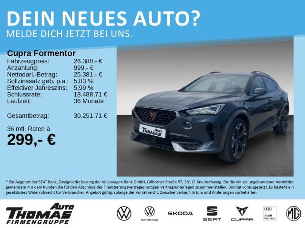 Cupra Formentor 4Drive 2.0 TSI DSG VZ