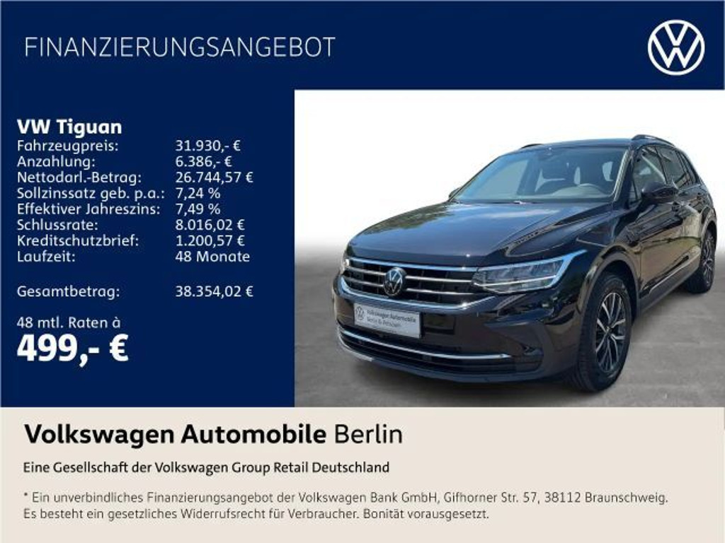 Volkswagen Tiguan Life 1.5 TSI