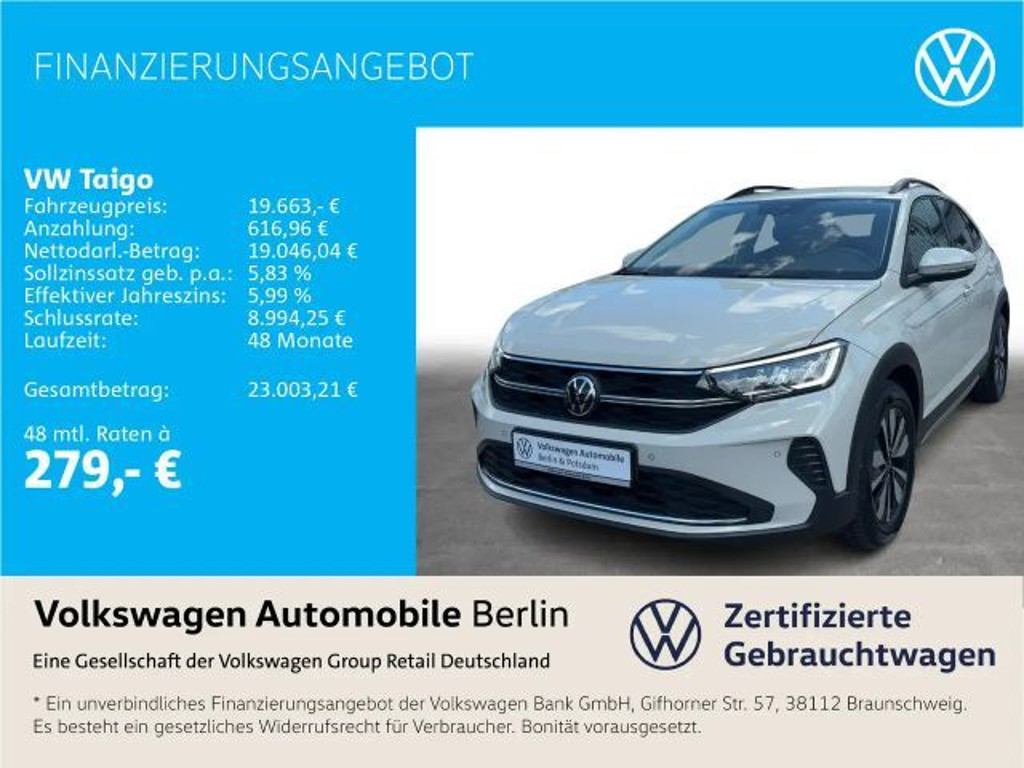 Volkswagen Taigo 1.0 TSI