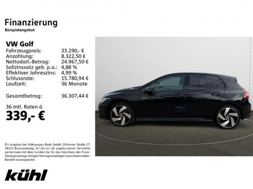 Volkswagen Golf DSG GTI Golf VIII 2.0 TSI
