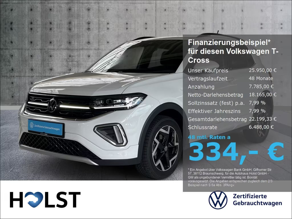 Volkswagen T-Cross R-Line 1.0 TSI