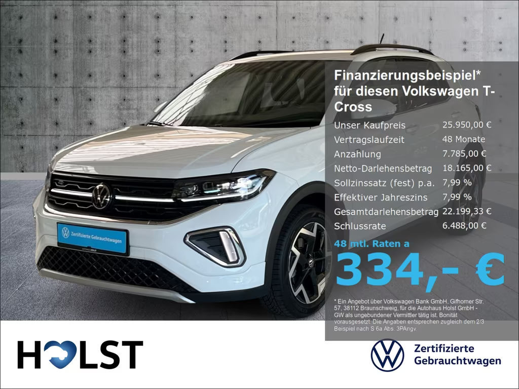 Volkswagen T-Cross R-Line 1.0 TSI