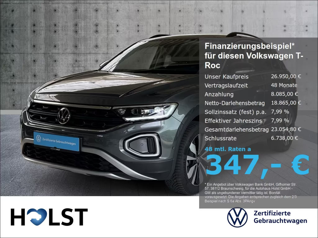 Volkswagen T-Roc 1.0 TSI IQ.Drive