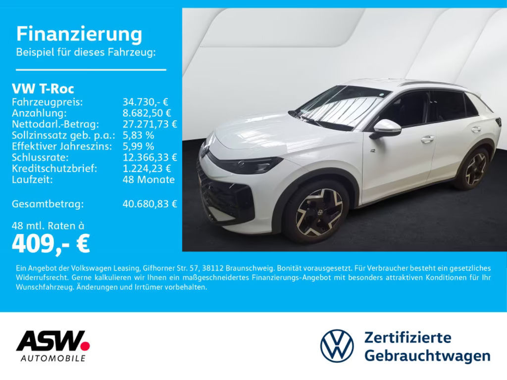 Volkswagen T-Roc DSG R-Line