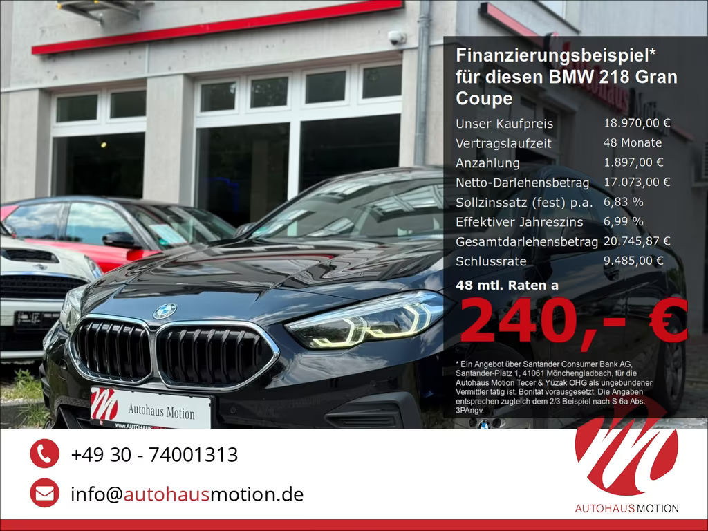 BMW 2 Serie 218 Coupé Gran Coupé Advantage pakket Sedan 218i