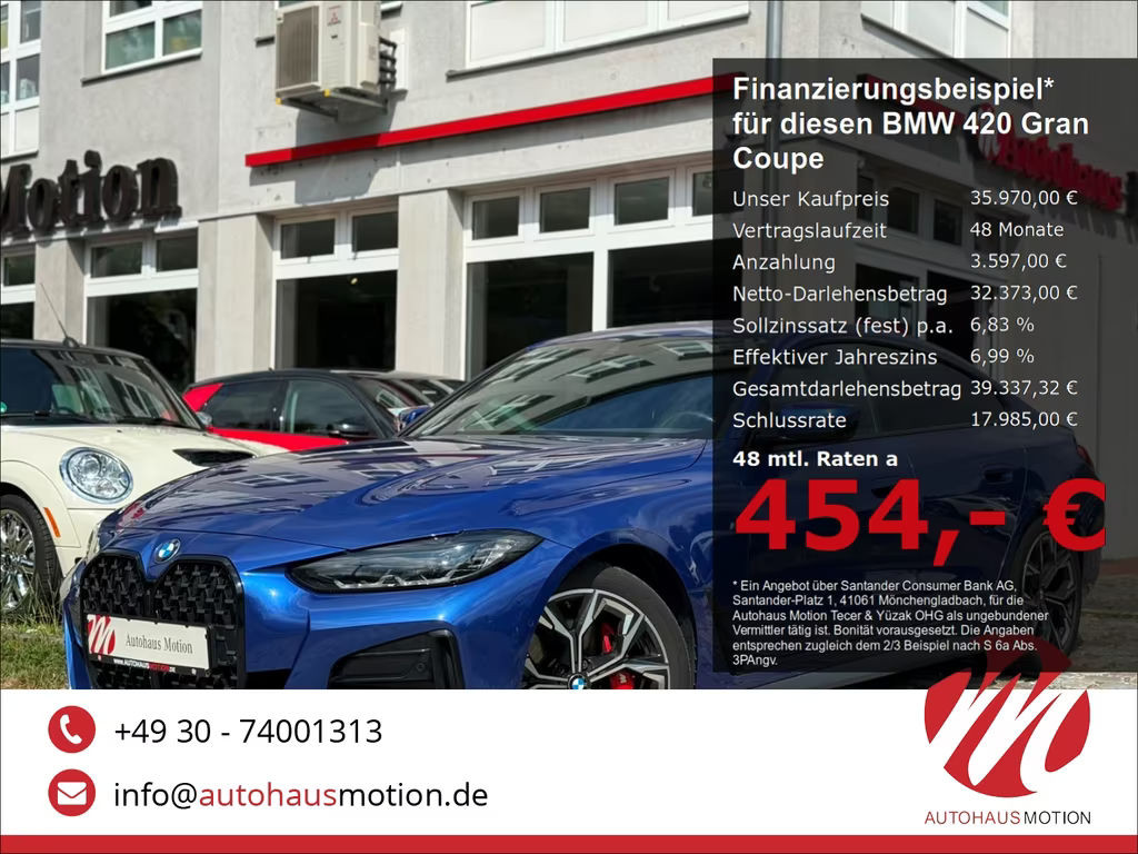 BMW 4 Serie 420 M-Sport Coupé Gran Coupé Sedan 420d