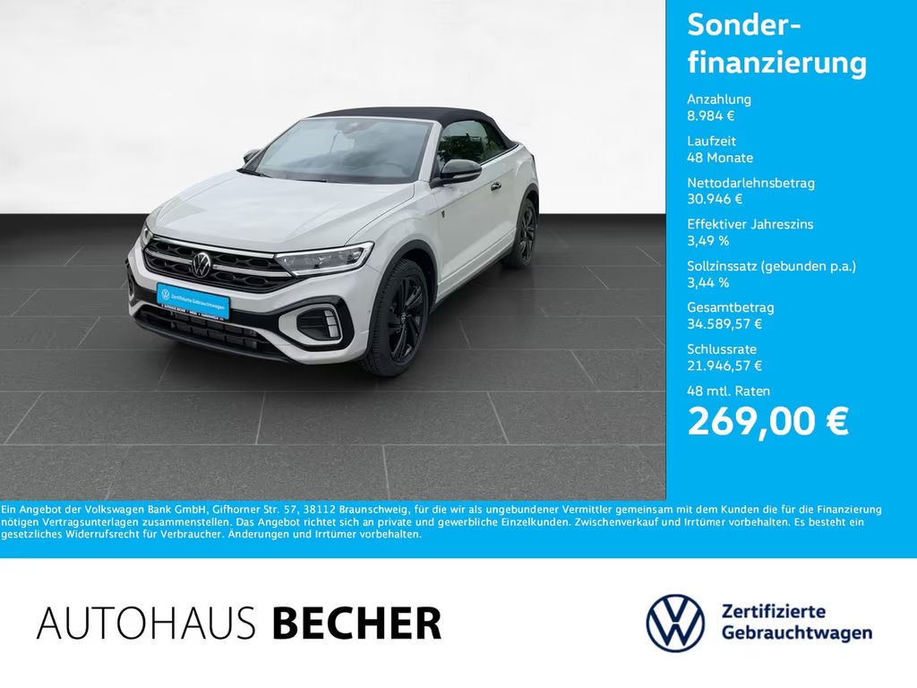 Volkswagen T-Roc DSG Cabriolet R-Line 1.5 TSI