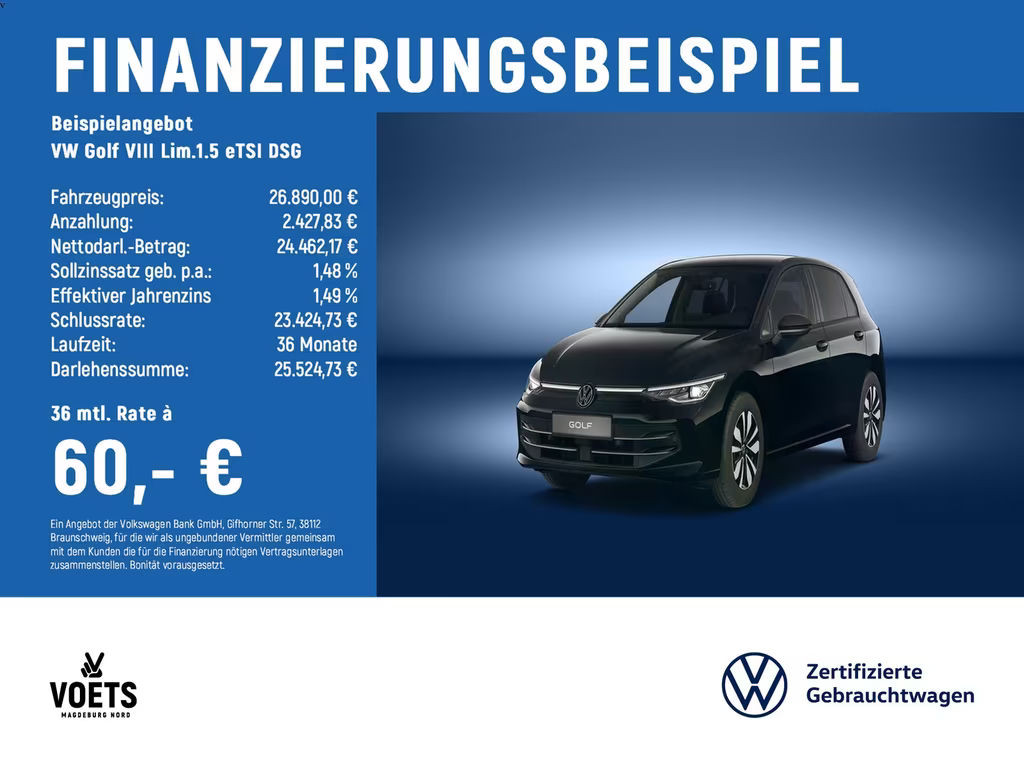 Volkswagen Golf DSG Golf VIII 1.5 eTSI