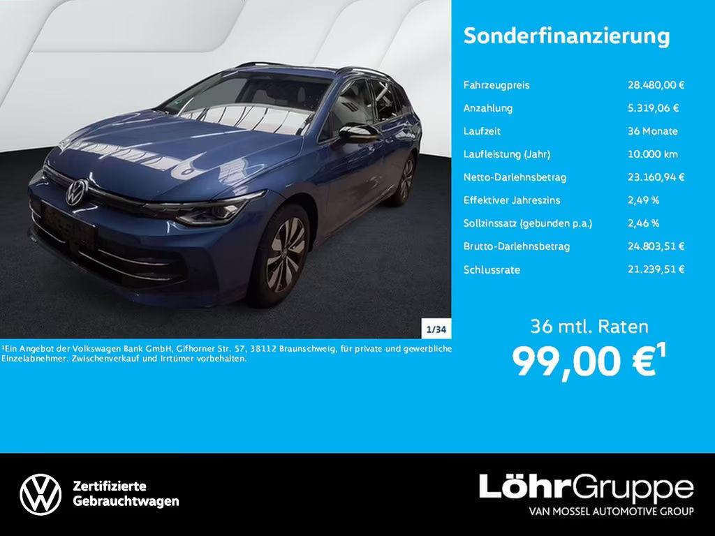 Volkswagen Golf DSG Variant 1.5 eTSI