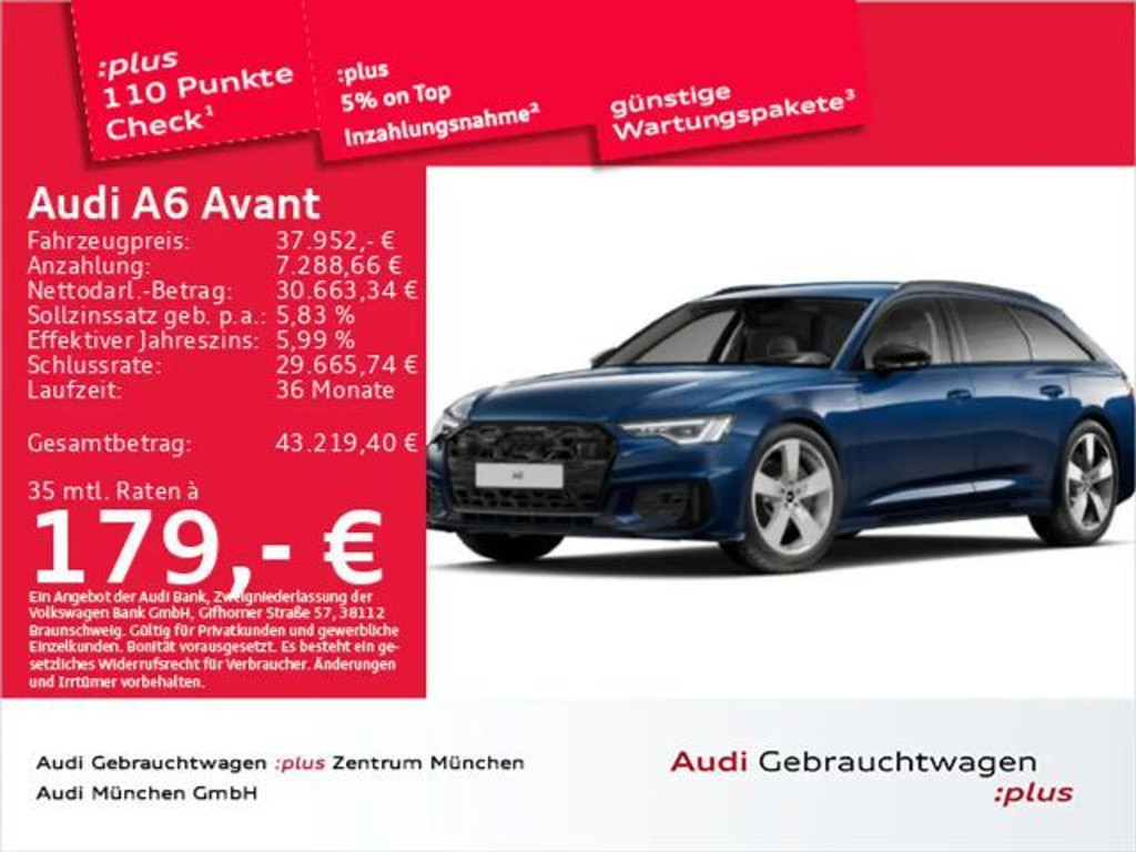 Audi A6 Quattro S-Line S-Tronic 45 TFSI