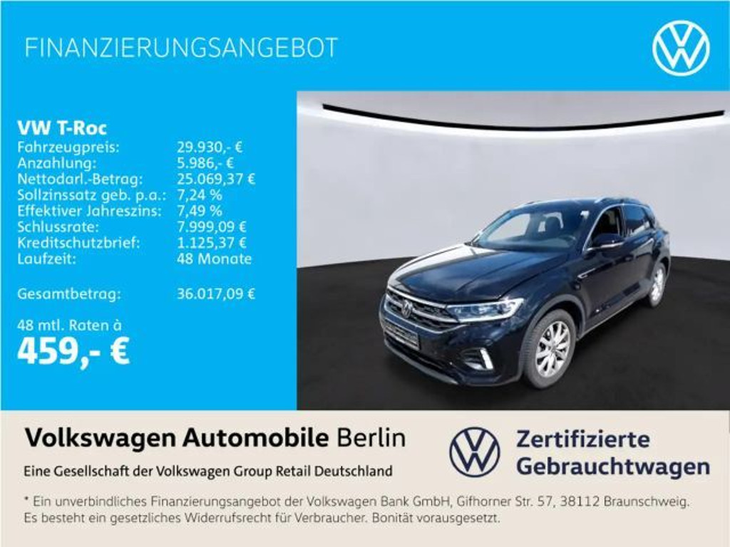 Volkswagen T-Roc R-Line 2.0 TDI