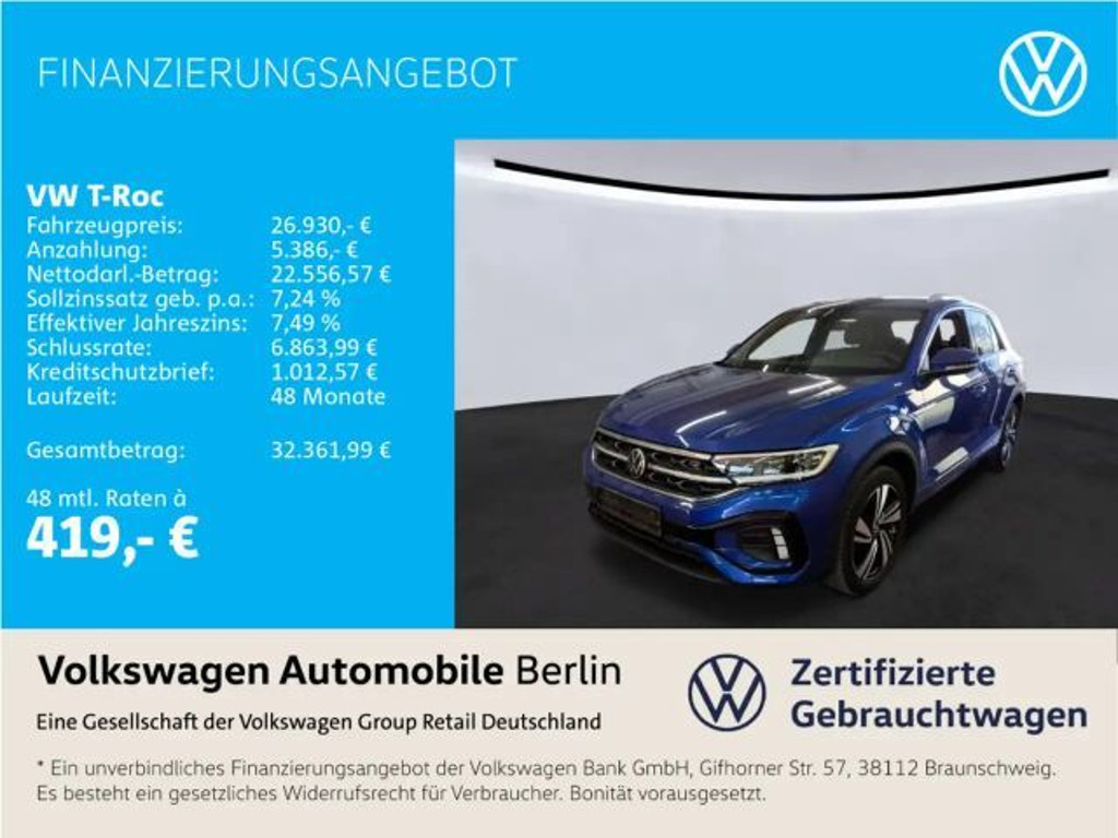 Volkswagen T-Roc R-Line 1.5 TSI