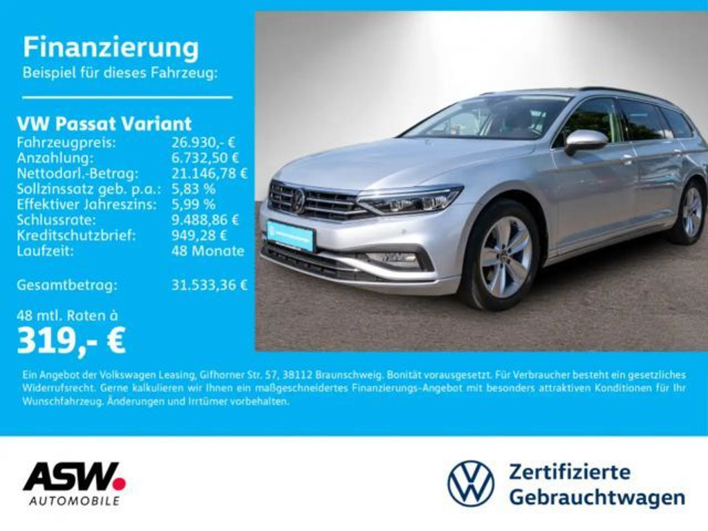 Volkswagen Passat Business DSG Variant 2.0 TDI