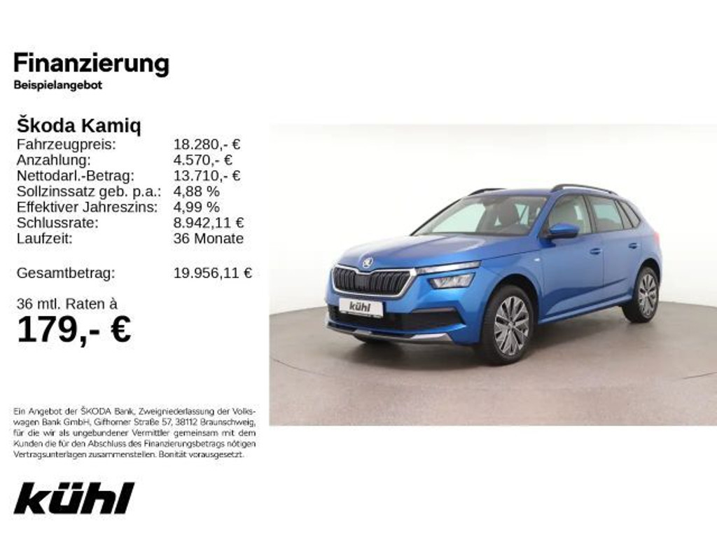 Skoda Kamiq 1.0 TSI Tour