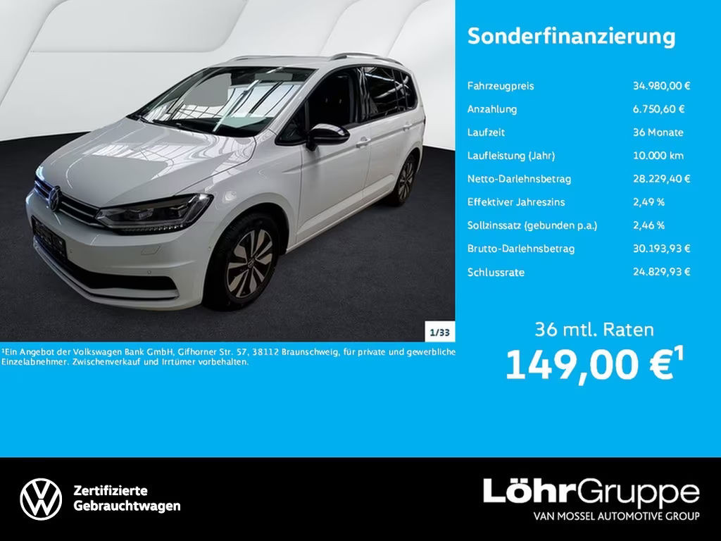 Volkswagen Touran DSG 1.5 TSI IQ.Drive