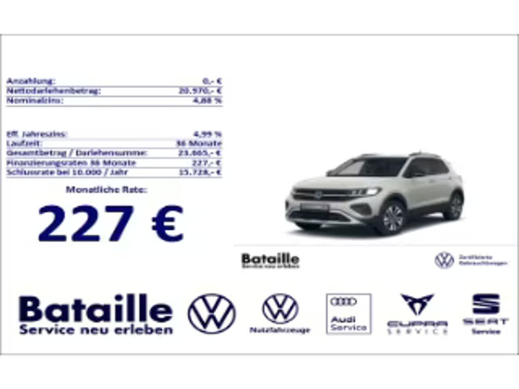 Volkswagen T-Cross 1.0 TSI