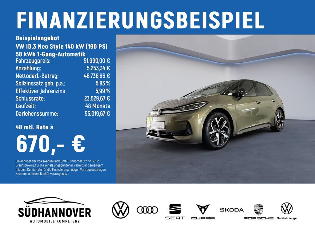 Volkswagen ID.3 Style 58 KWh