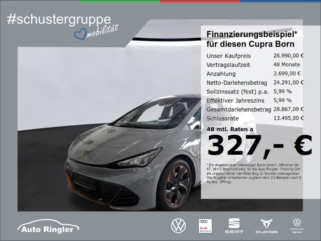 Cupra Born ACC+NAVI+KAMERA+19''