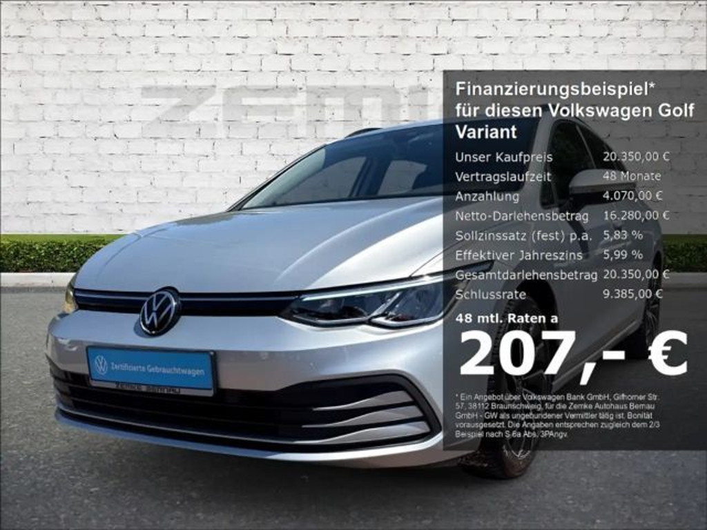 Volkswagen Golf Life Variant 1.0 TSI Golf VIII