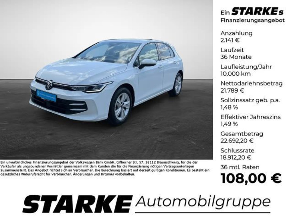 Volkswagen Golf Life 1.5 TSI
