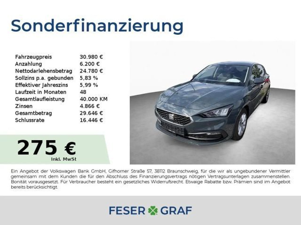 Seat Leon 1.5 eTSI DSG