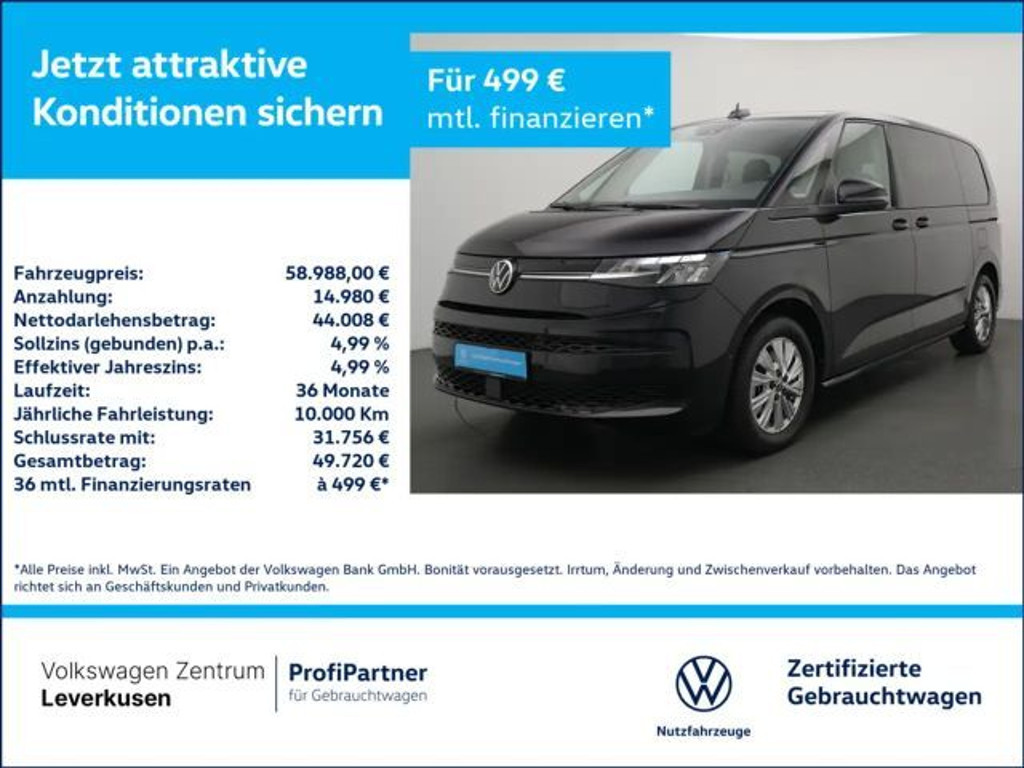 Volkswagen Multivan 4Motion Life eHybrid T7