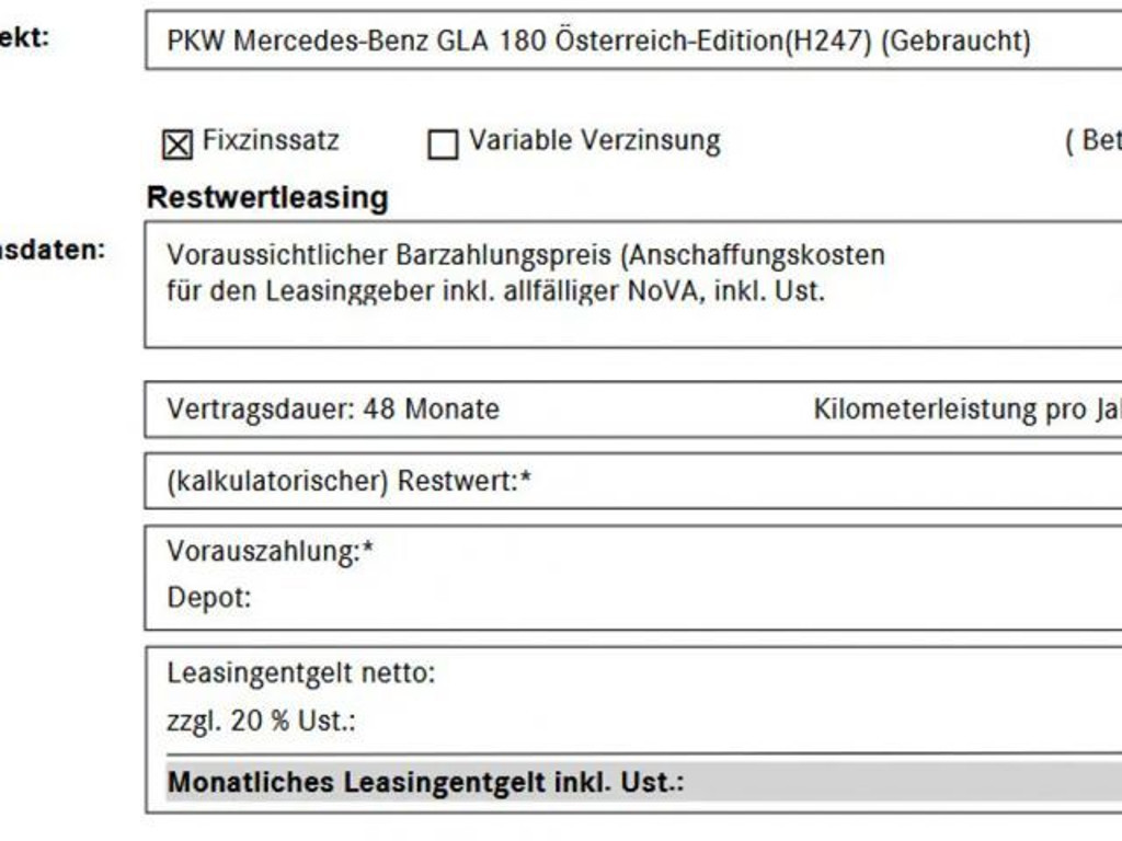 Mercedes-Benz GLA-Klasse