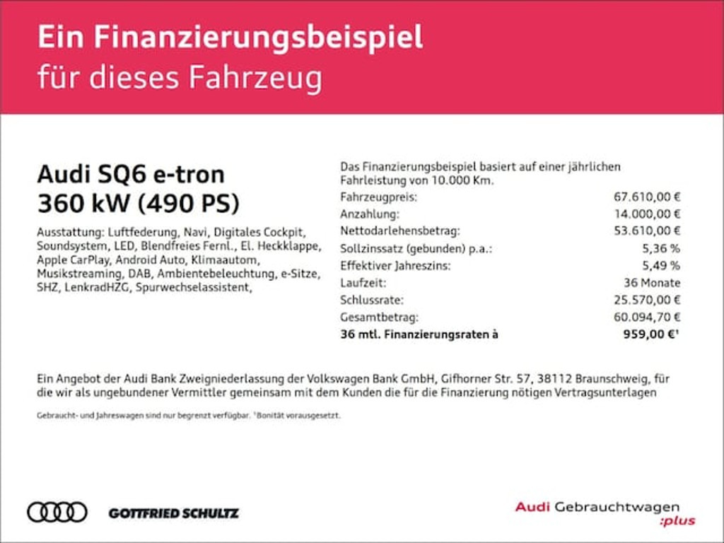 Audi Q6 e-tron Quattro
