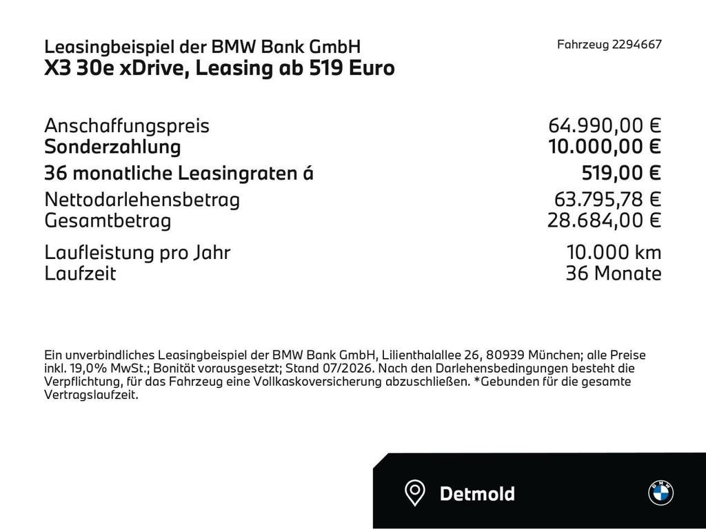 BMW X3 xDrive xDrive30e