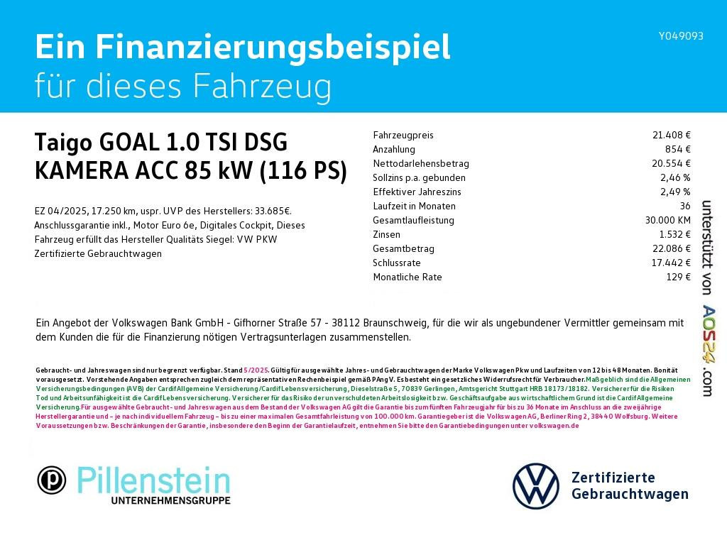 Volkswagen Taigo DSG 1.0 TSI