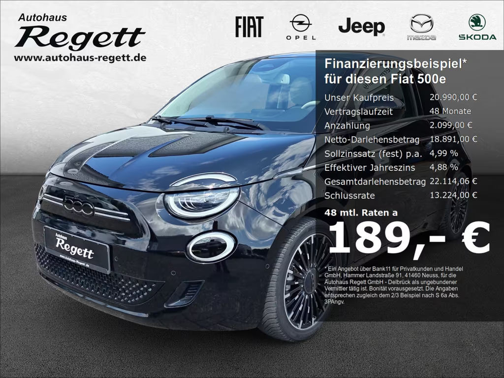 Fiat 500e La Prima