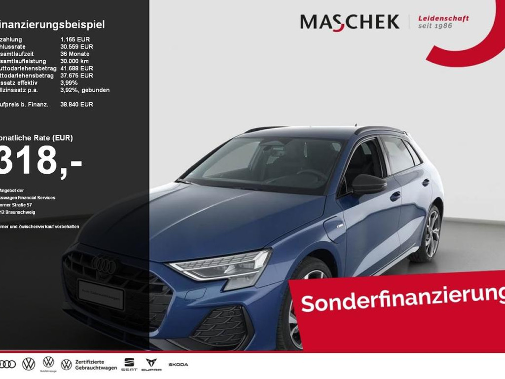 Audi A3 Sportback Sedan S-Line Hybride 45 TFSI