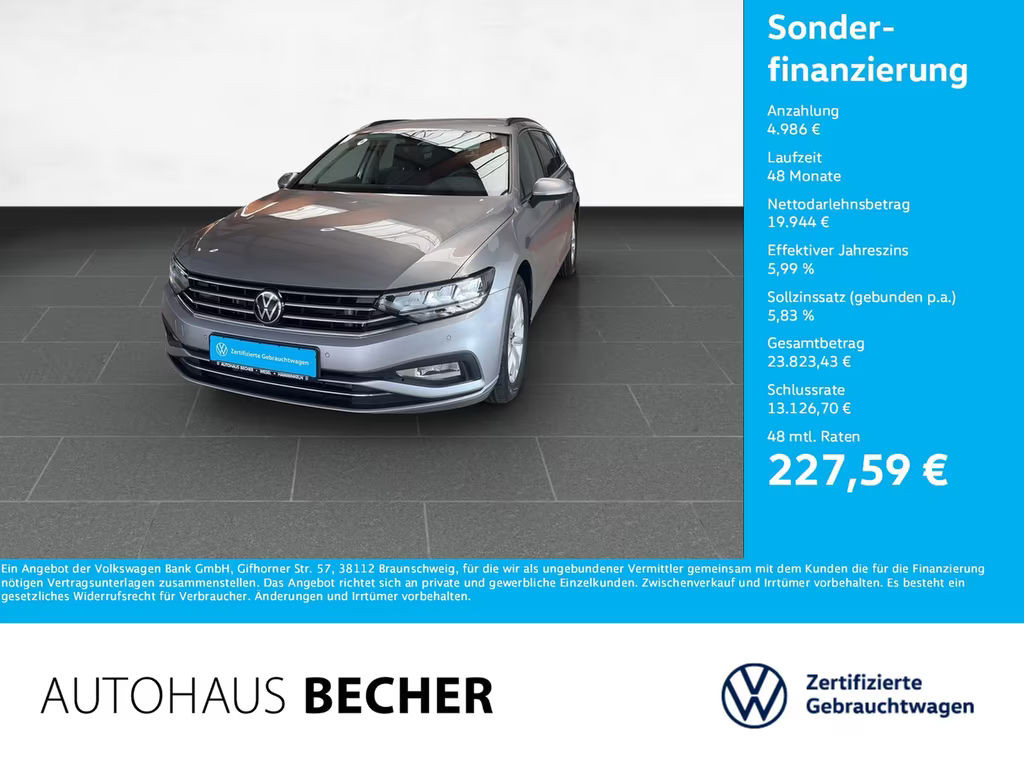 Volkswagen Passat Business DSG Variant 2.0 TDI