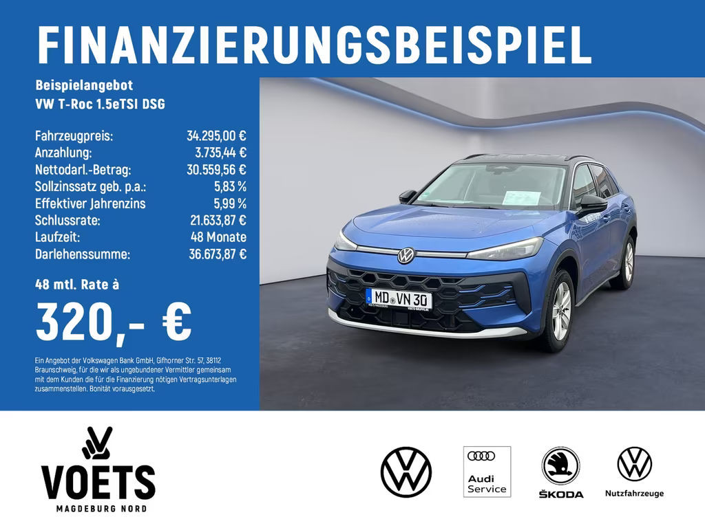 Volkswagen T-Roc DSG Life 1.5 eTSI